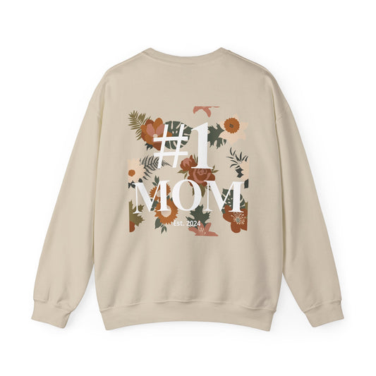 #1 Mom Sporty Sweatshirt – Personalized Sporty Sweatshirt for Mom