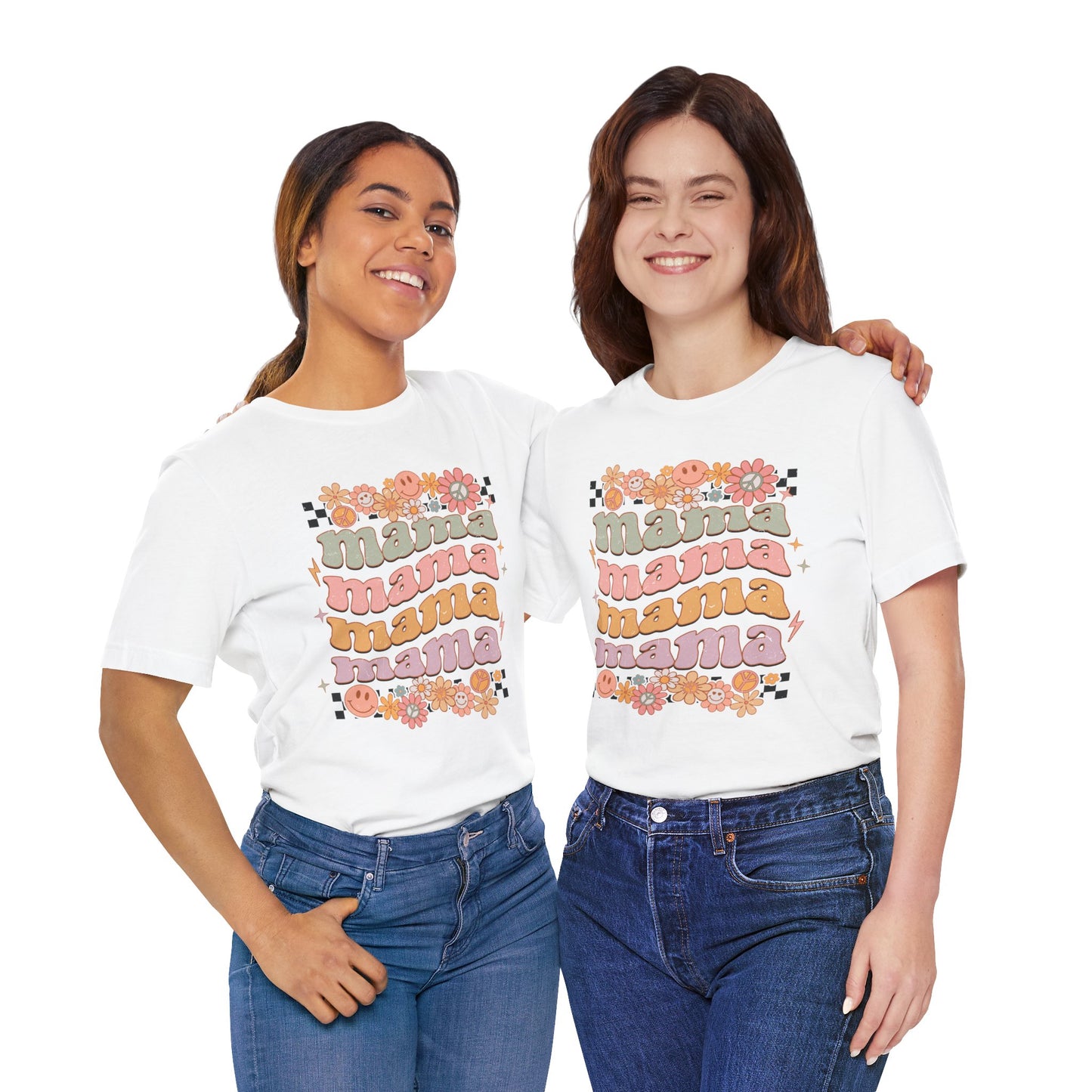 Retro Mama T-Shirt – Colorful Graphic Tee for Stylish Moms | A Cool Gift from a Stylish Grown-Up