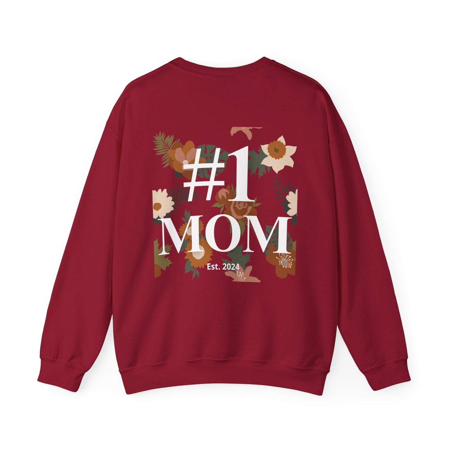 #1 Mom Sporty Sweatshirt – Personalized Sporty Sweatshirt for Mom