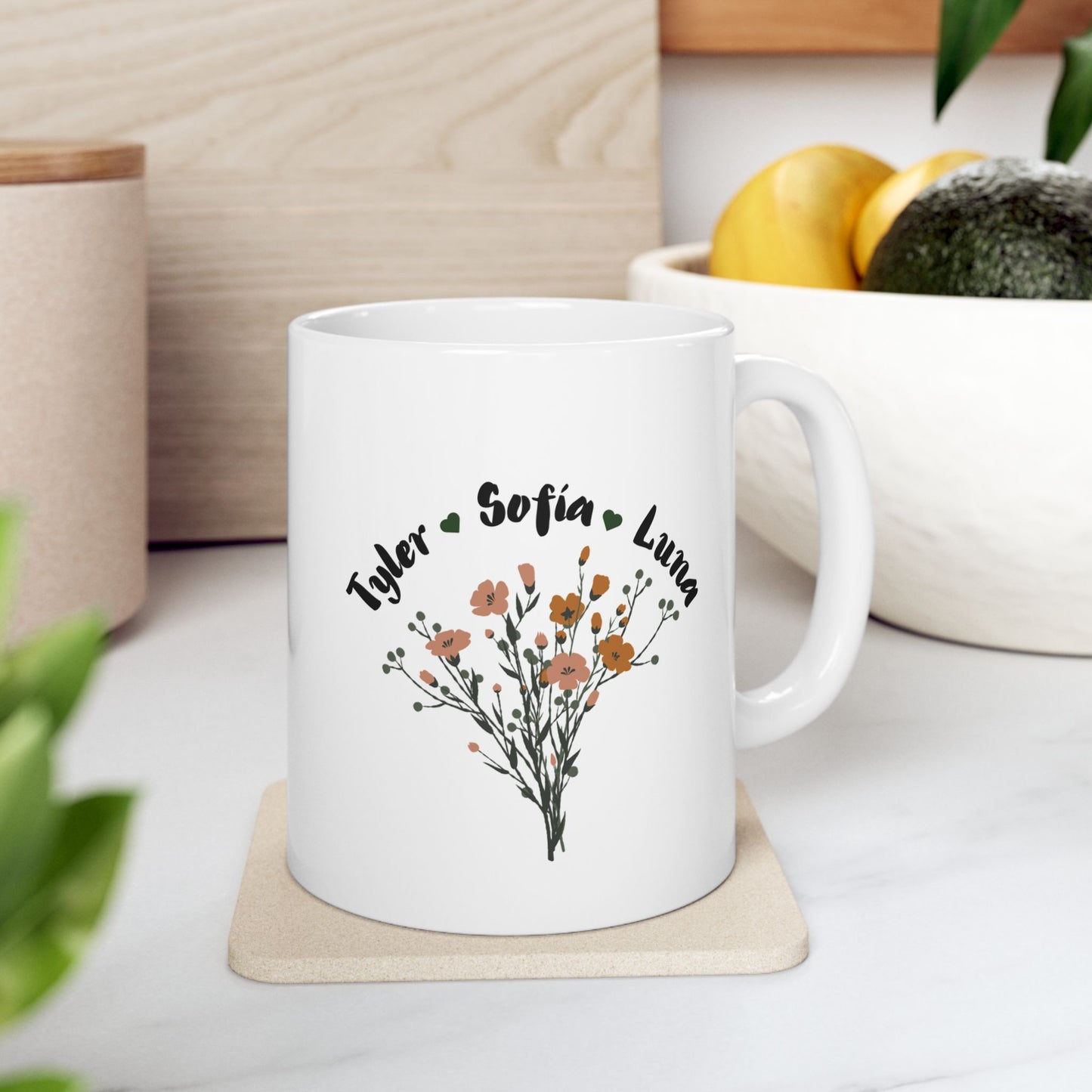 Personalized Mom Est. Mug – Custom Year & Names Gift for Mom