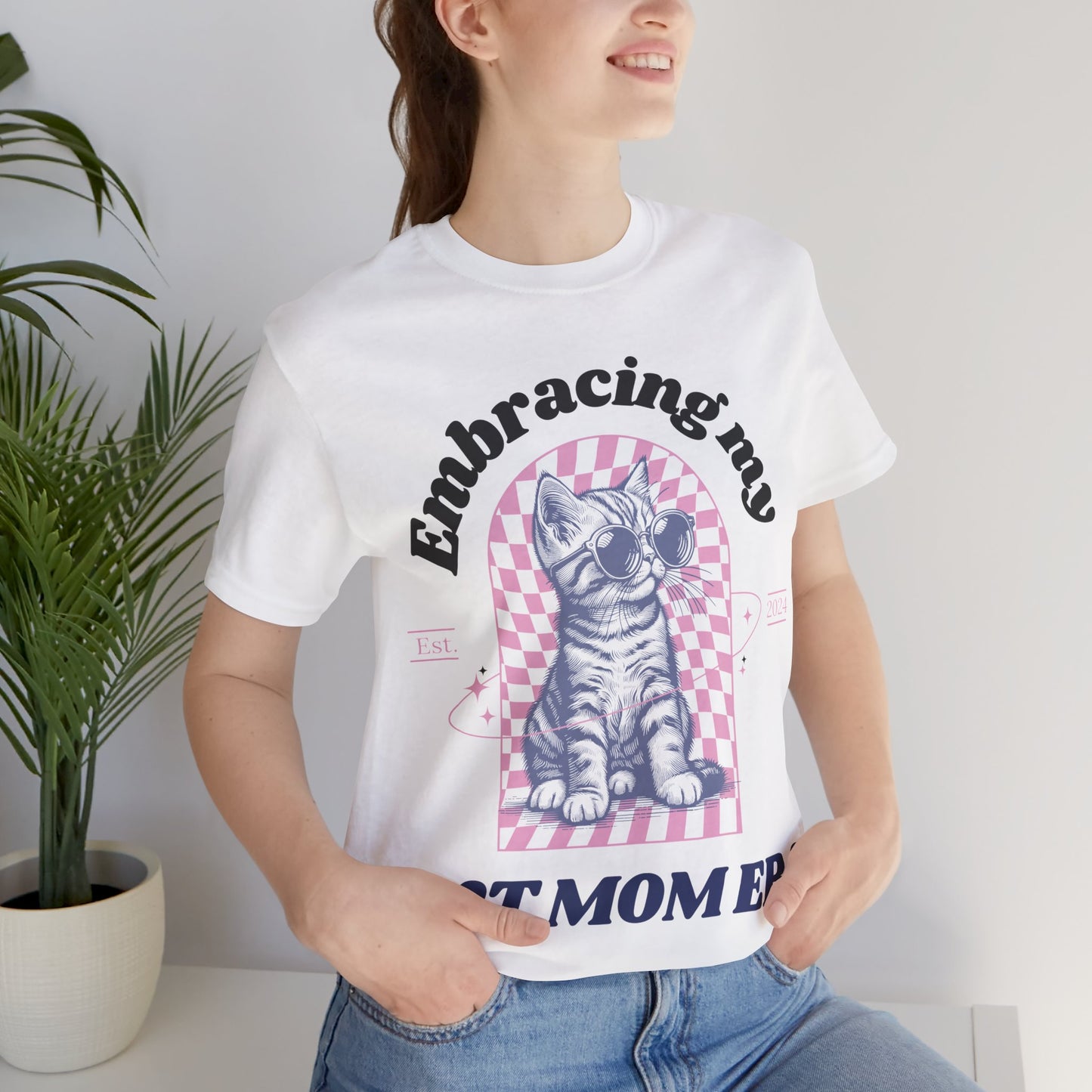 Fully in My Cat Mom Era – Custom Year T-Shirt