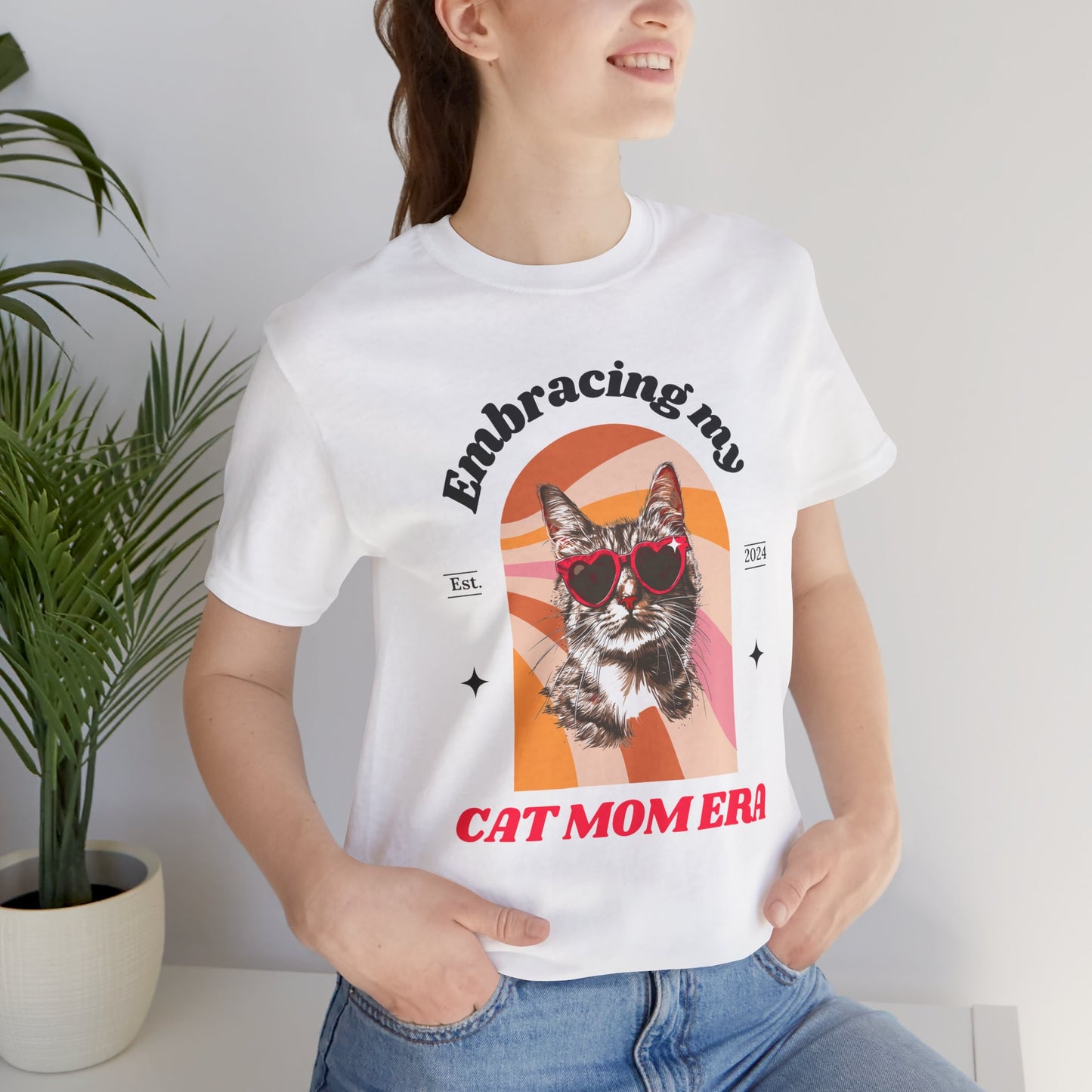 In My Cat Mom Era - Retro Style Personalized T-Shirt
