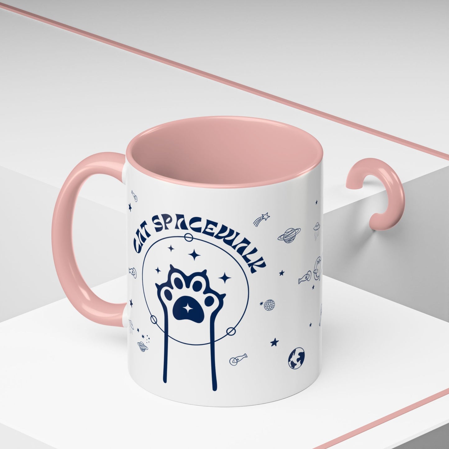 Cosmic Cat Spacewalk Coffee Mug - 11oz & 15oz