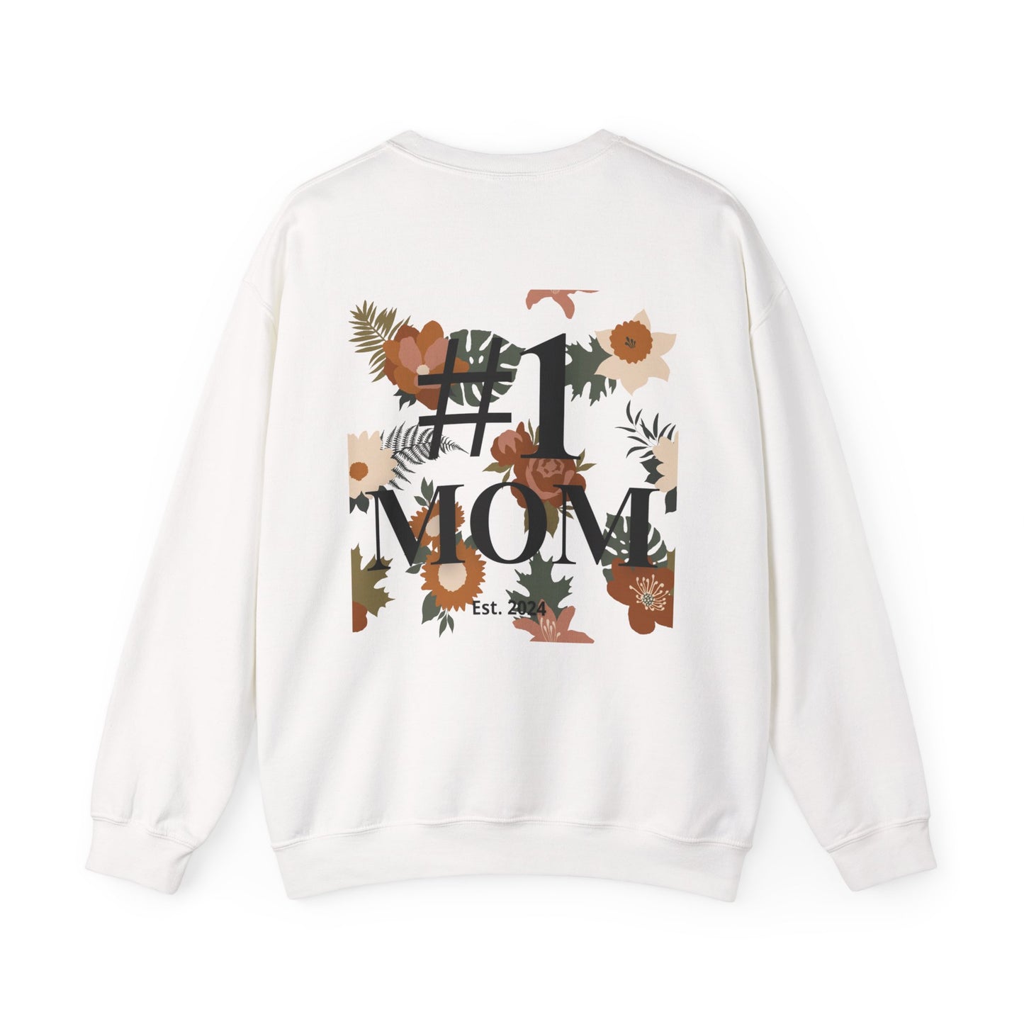 #1 Mom Sporty Sweatshirt – Personalized Sporty Sweatshirt for Mom