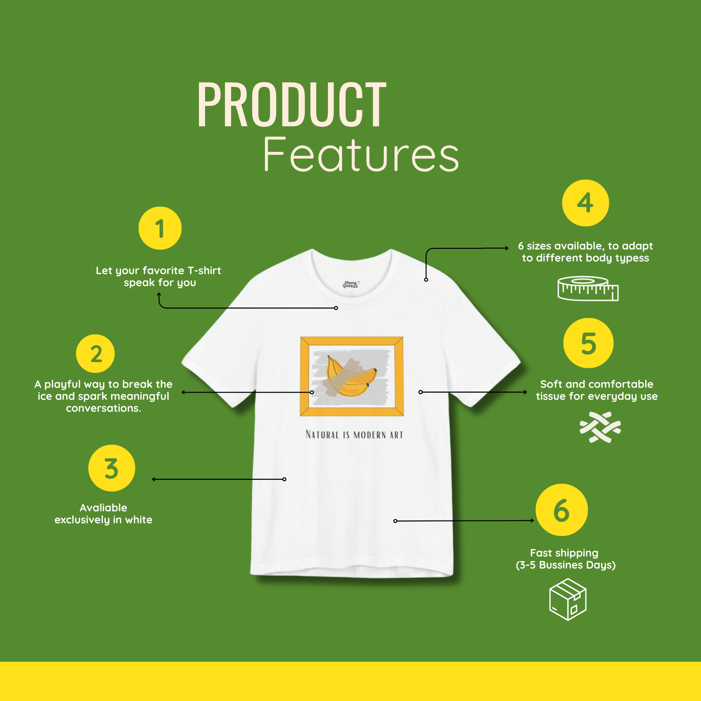 Natural Is Modern Art T-Shirt – Funny & Honest Statement Shirt
