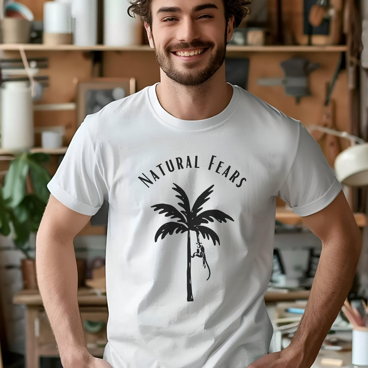 Minimalist “Natural Fears” T-Shirt – Authentic Gift for Anxious Millennials