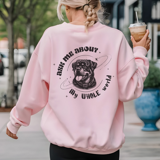 Personalized Sweatshirt for Dog Parents - With Your Dog’s Name and Breed