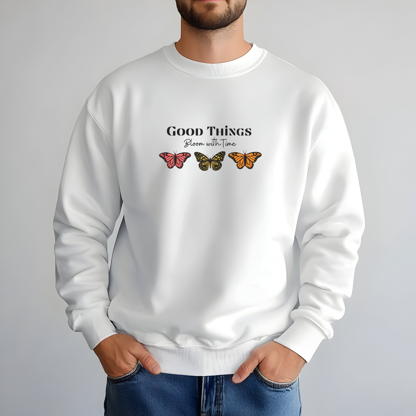 Good Things Bloom Hoodie – Healing, Growth & Patience Sweatshirt