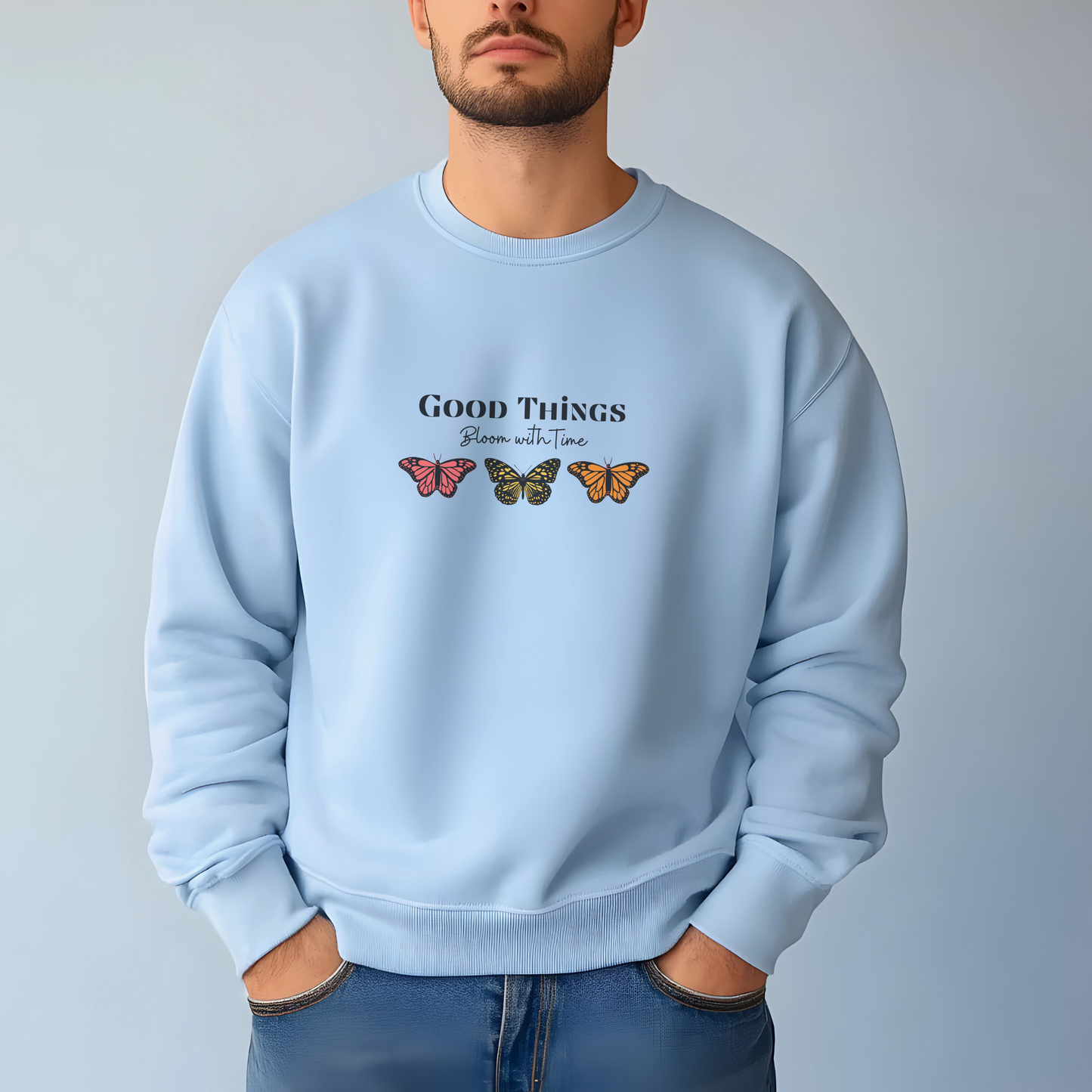 Good Things Bloom Hoodie – Healing, Growth & Patience Sweatshirt