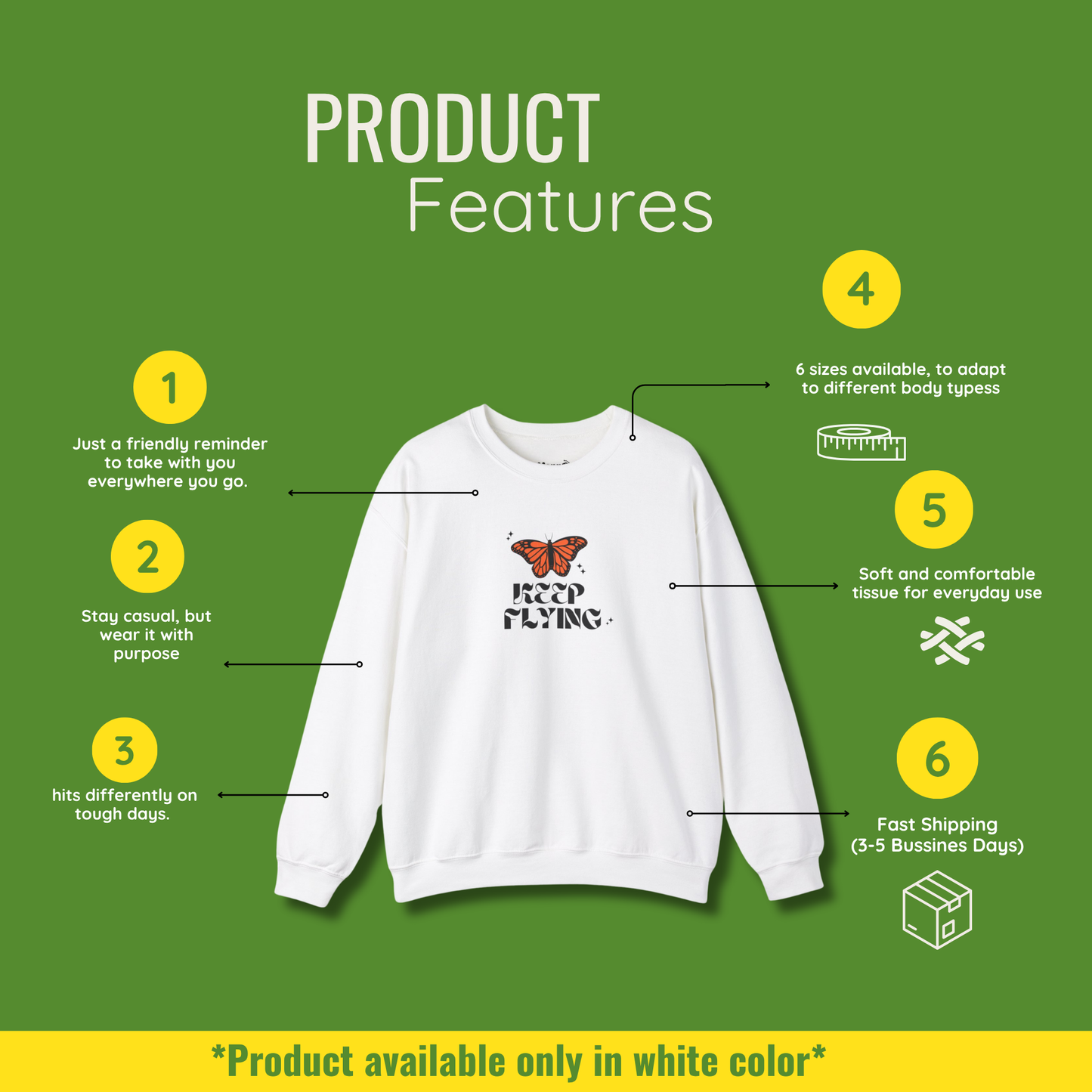 For the In-Between Days – The “Keep Flying” Sweatshirt