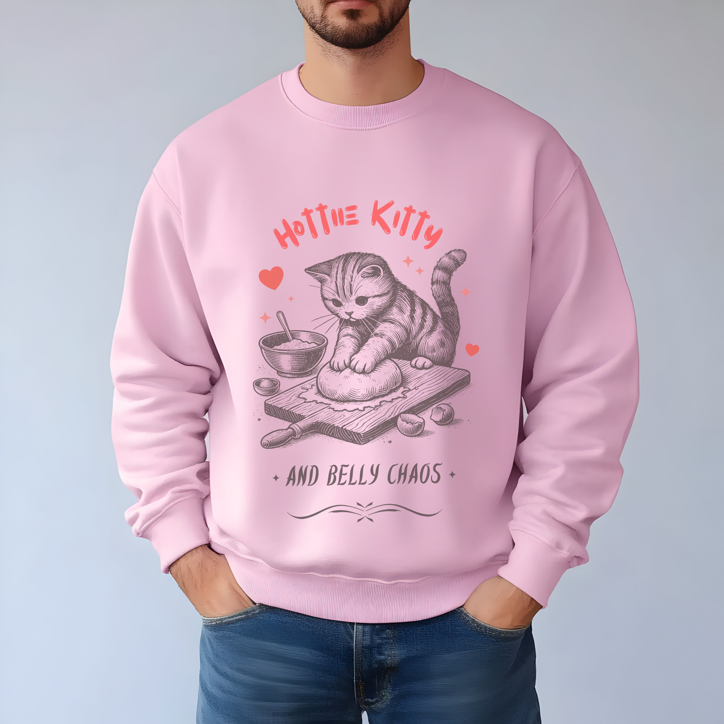 Cute Cat Sweatshirt with a Twist – For Confident, Real People