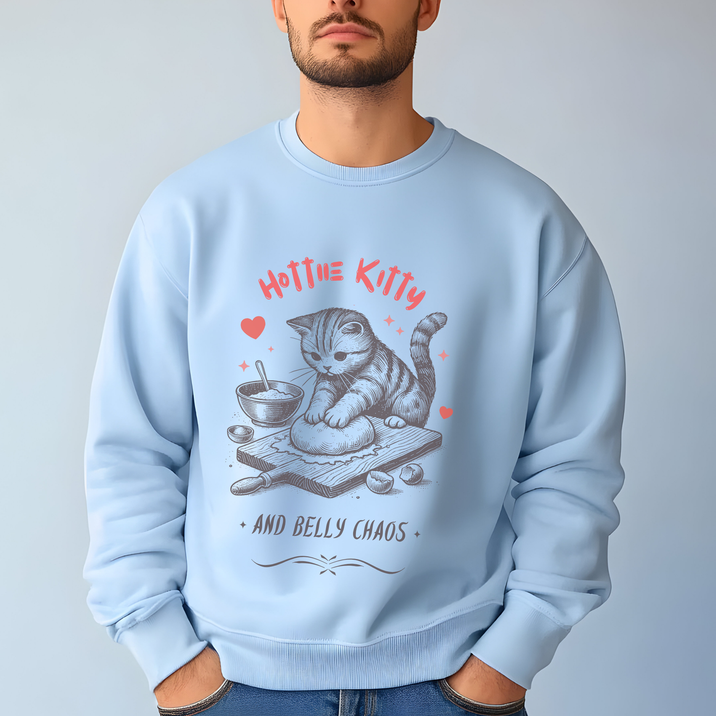 Cute Cat Sweatshirt with a Twist – For Confident, Real People