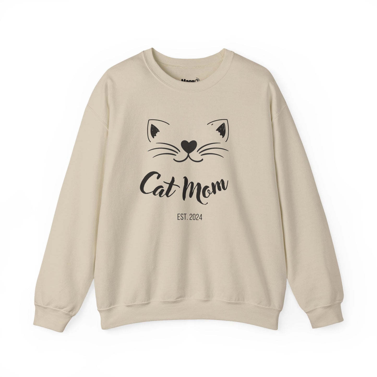 Personalized Cat Mom Sweatshirt | Est. (Date) | Cozy & Customizable Gift for Cat Lovers