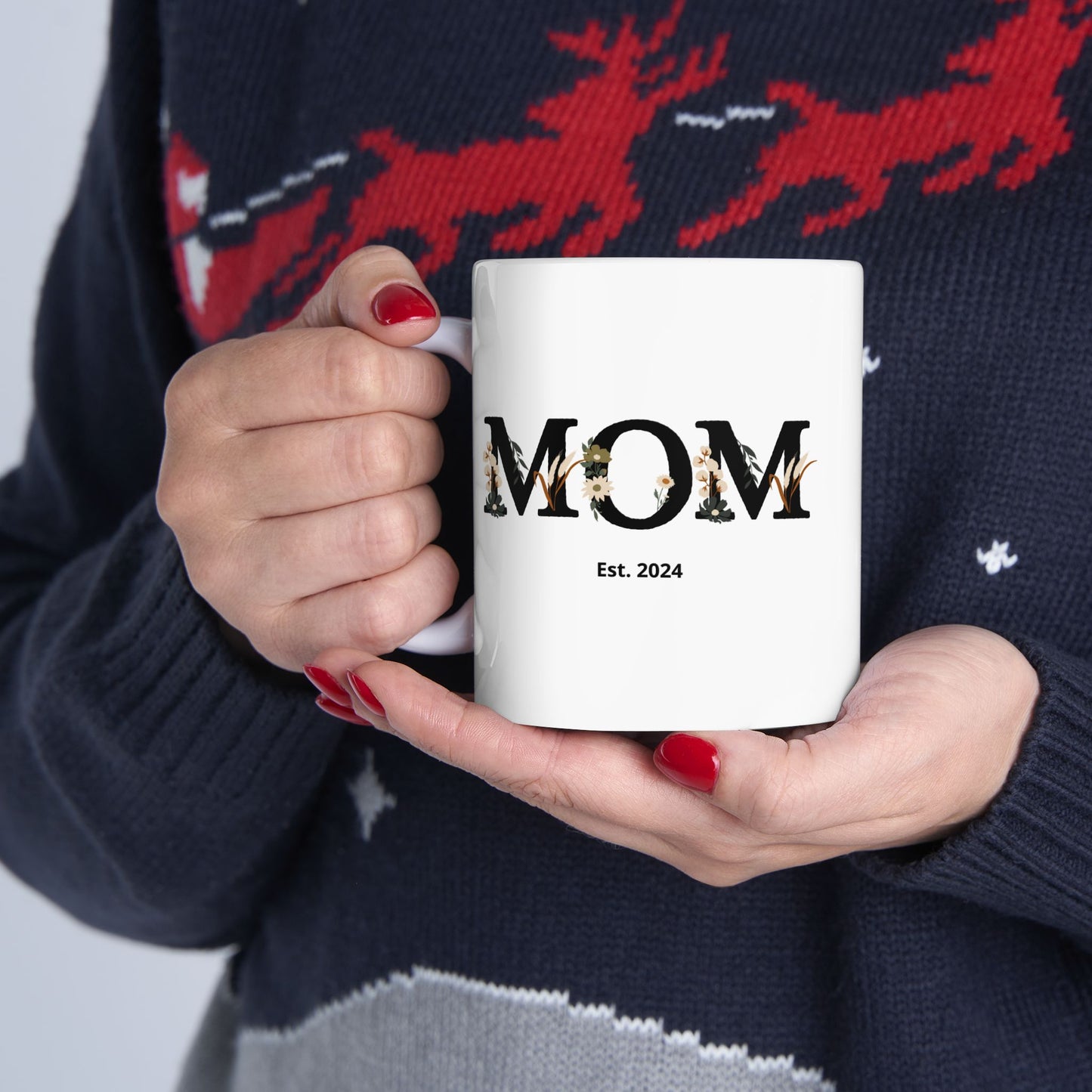 Personalized Mom Est. Mug – Custom Year & Names Gift for Mom