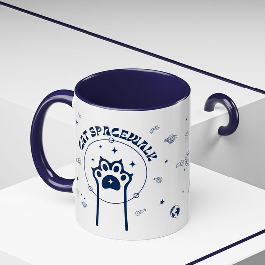 Cosmic Cat Spacewalk Coffee Mug - 11oz & 15oz