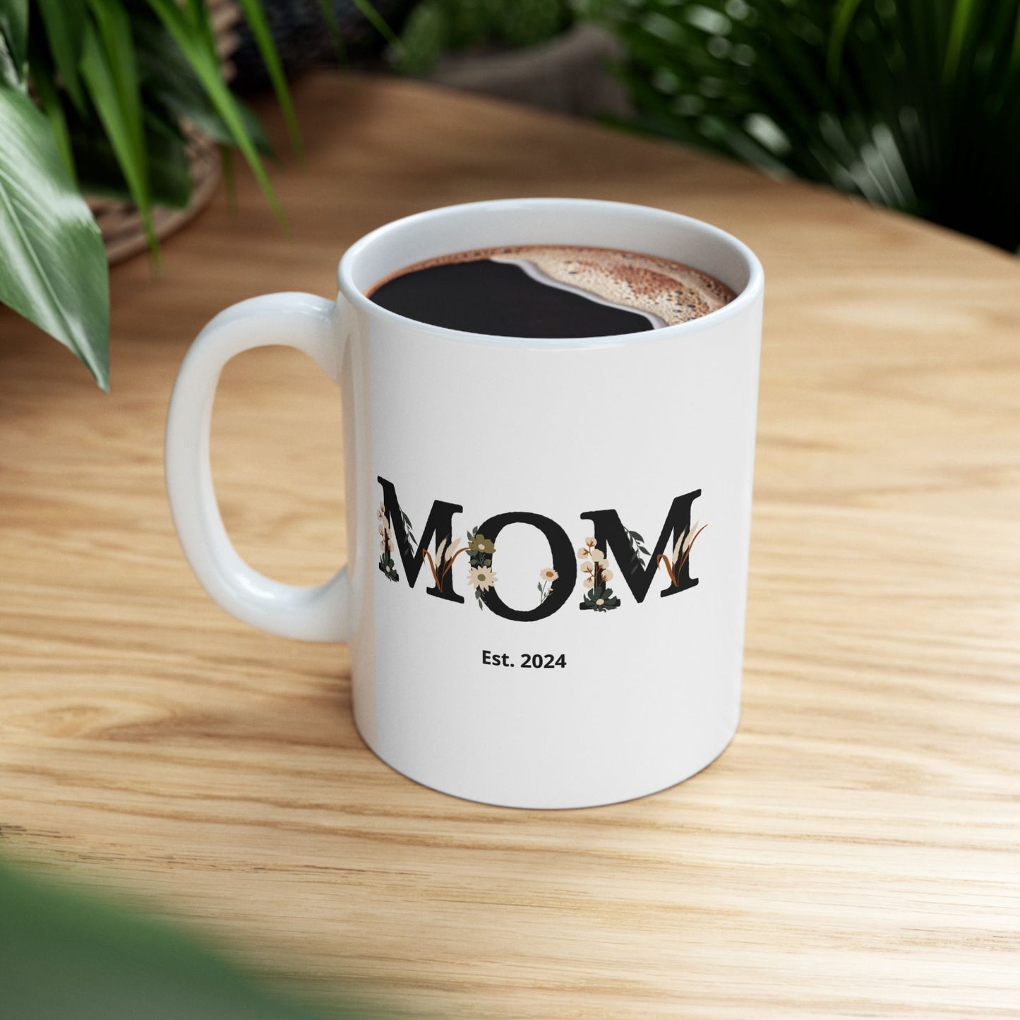 Personalized Mom Est. Mug – Custom Year & Names Gift for Mom