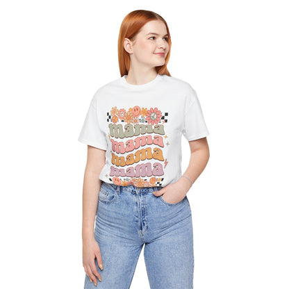 Retro Mama T-Shirt – Colorful Graphic Tee for Stylish Moms | A Cool Gift from a Stylish Grown-Up