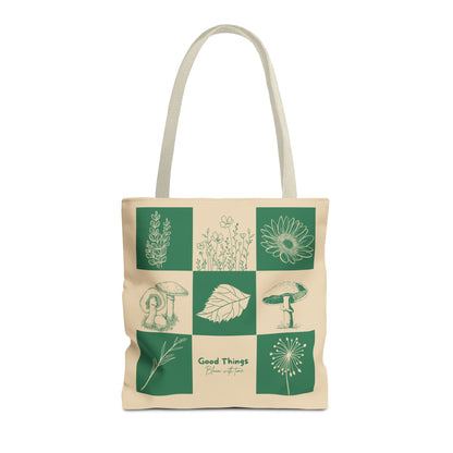 "Good Things Bloom with Time” Tote – For Projects, Plans & Everything In Between