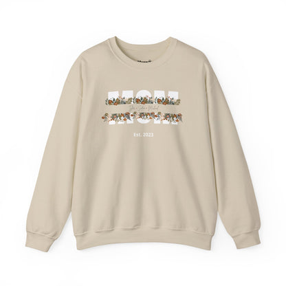 Personalized Mom Sweatshirt  - White Floral Design for Mother's Day