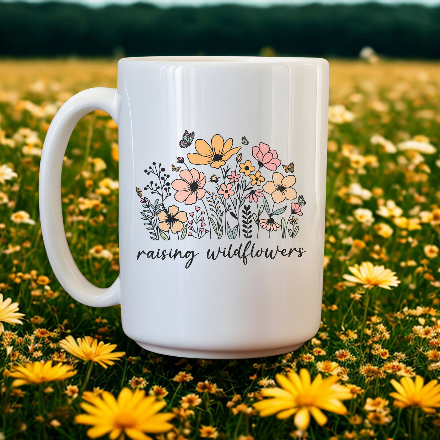 Raising Wildflowers Mug Set – A Sweet Mother’s Day Gift for Coffee and Connection