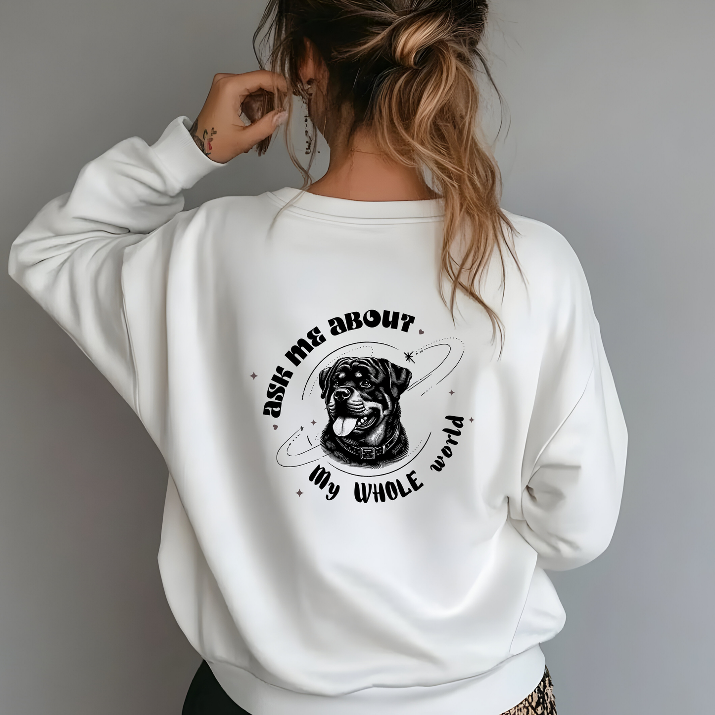 Personalized Sweatshirt for Dog Parents -  With Your Dog’s Name and Breed