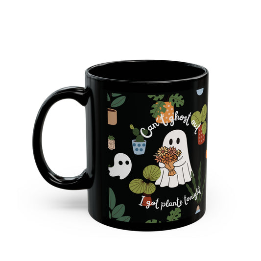 Halloween Plant Lover Ghost Mug | Funny Cozy Mug for Plant Parents – I Got Plants Tonight