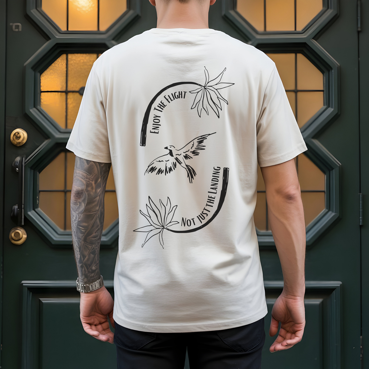 “Enjoy the Flight” Inspirational T-Shirt – Positive Quote Shirt for Personal Growth