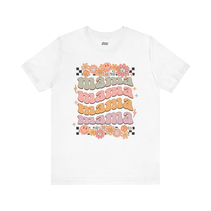 Retro Mama T-Shirt – Colorful Graphic Tee for Stylish Moms | A Cool Gift from a Stylish Grown-Up