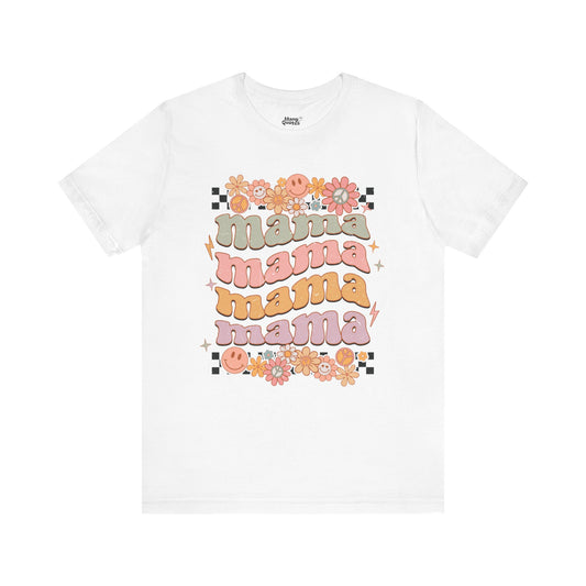 Retro Mama T-Shirt – Colorful Graphic Tee for Stylish Moms | A Cool Gift from a Stylish Grown-Up