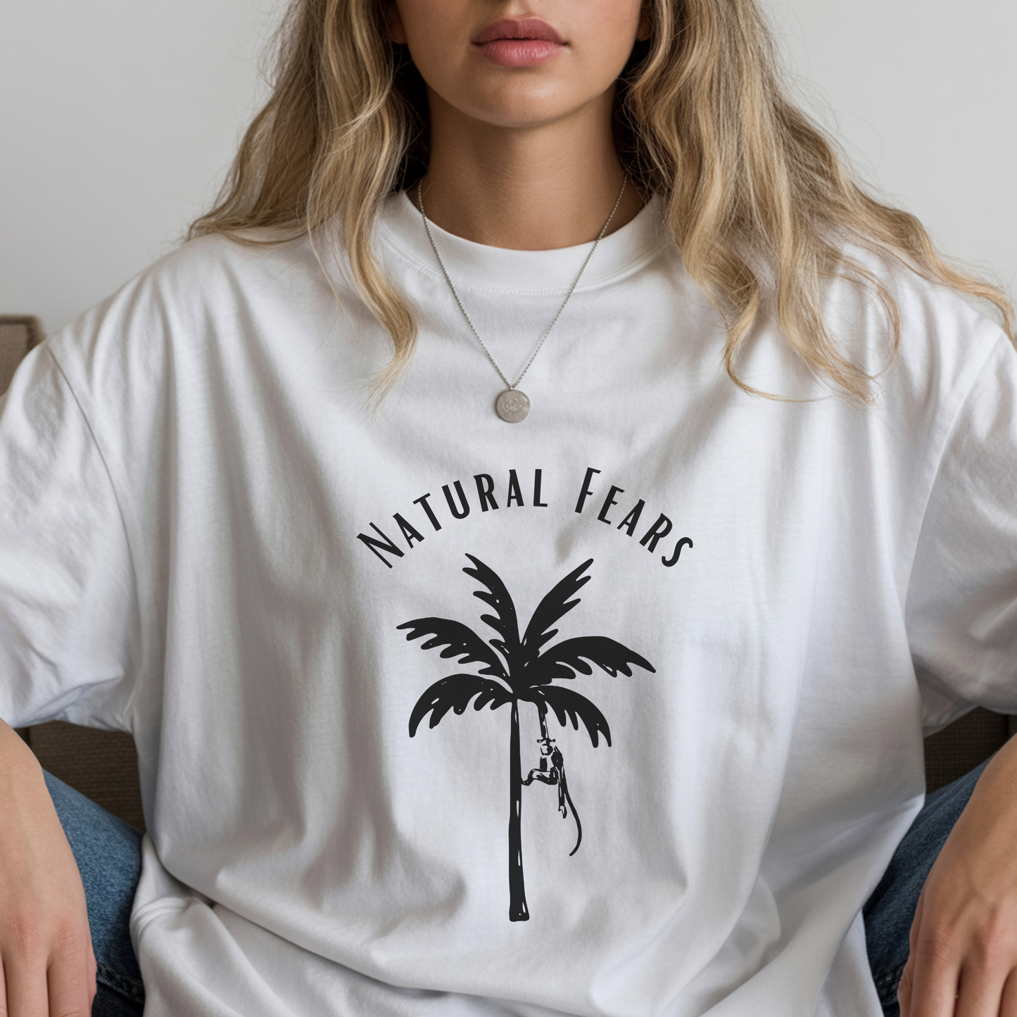 Minimalist “Natural Fears” T-Shirt – Authentic Gift for Anxious Millennials